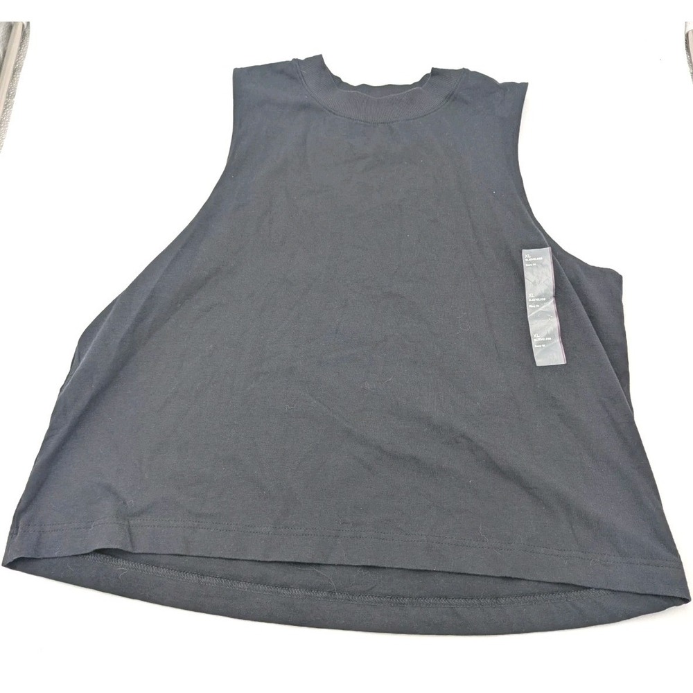 All In Motion Women's Tank Top Workout Sleeveless Boxy Fit Black size XL